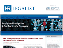 Tablet Screenshot of hrlegalist.com